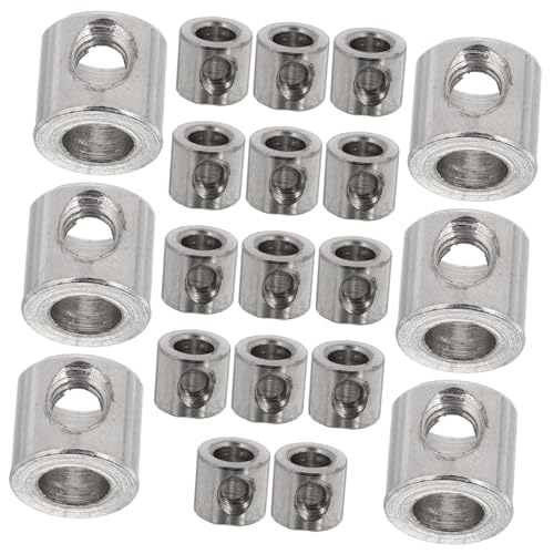 KONTONTY 20 Stück Teiliges Stahlseil Spannverschluss Verstellbare Drahtseilklemmen für Sichere Kabelbefestigung Robuste Kabelklemmen für Industrie Heim und Outdoor Einsatz Zuverlässiger von KONTONTY