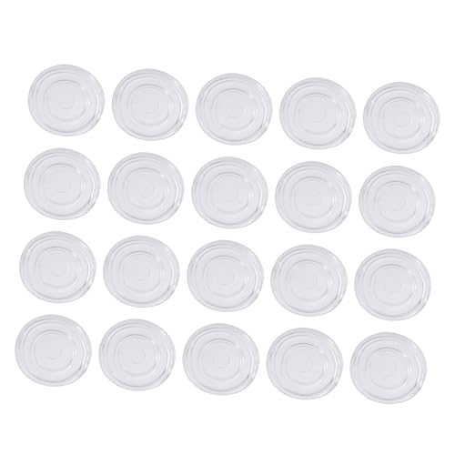 KONTONTY 20 Stück Transparente Anti Fuß Pads 1,8 Stück 0,2cm Für Möbel Stühle Und Tische Geräuschreduzierende Bodenschutzmatten Aus Gummi Selbstklebend von KONTONTY