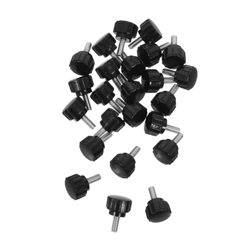 KONTONTY 24 Stück Teiliges Schwarze Carbonstahl Handknöpfe mit Gerändeltem Griff Ergonomische Daumenschrauben für Schirmständer Spann Ersatzgriffe Robust und Vielseitig Einsetzbar KONTONTY 24 Stück Teiliges Schwarze Carbonstahl Handknöpfe mit Gerändeltem Griff Ergonomische Daumenschrauben für Schirmständer Spann Ersatzgriffe Robust und Vielseitig Einsetzbar von KONTONTY