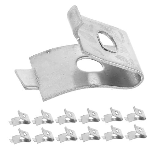 KONTONTY 24 Stücke Teiliges Edelstahl Regalhalter Clips Pilaster Regalstützen Glas Regalhalter für Küchen Möbelmontage Verstellbar Rostfrei für Raumorganisation und Stabile Lagerung von KONTONTY