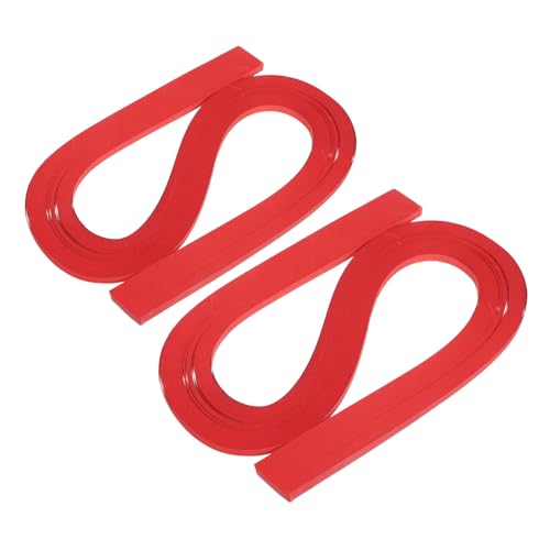 KONTONTY 240 Stück Teiliges Quilling Papierstreifen Set Scharlachrot Reißfestes Bastelpapier für DIY Papierkunst Karten Dekoration Scrapbooking Anfänger Geeignet von KONTONTY