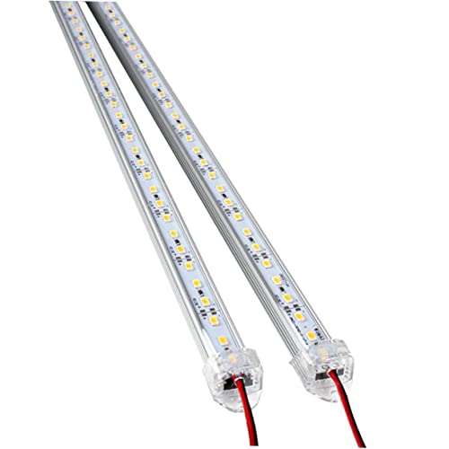 KONTONTY 2er Set 50CM Rigid LED Strip Bar Licht Aluminium Gehäuse 12V Weißes Licht Ideal Für öbel Und Fernseherbeleuchtung Unterbauleuchten Energieeffizient von KONTONTY
