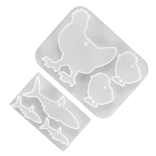 KONTONTY 2-teilige Schmuck-silikonform Epoxidharz Anhängerform Kristall-diy-form Flexible Gussform Hochtransparente Silikonform KONTONTY 2-teilige Schmuck-silikonform Epoxidharz Anhängerform Kristall-diy-form Flexible Gussform Hochtransparente Silikonform von KONTONTY