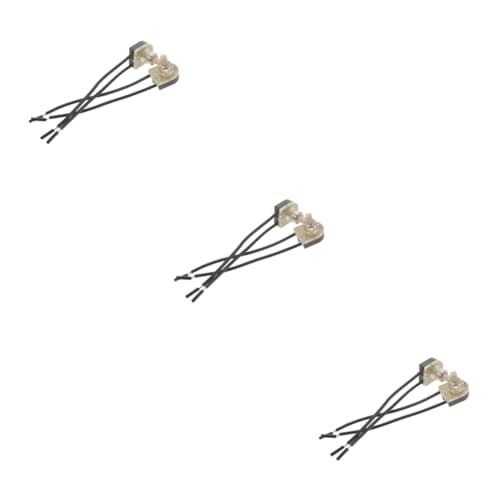 KONTONTY 3 Sätze Drehschalter Für Tischlampen Rotationsknopf Dual Wire Lampenschalter Installieren Für Verschiedene Modelle Von Tischlampen 2 Stücke * 3 von KONTONTY