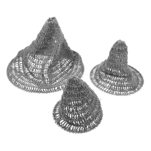KONTONTY 3 Stück Boho Handgewebte Lampenschirme aus Seil Dekorativer Pendelleuchten-schirm für Wohnzimmer Schlafzimmer Leicht zu Montieren und Reinigen Sanfte Lichtverteilung für Gästehaus von KONTONTY
