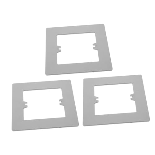KONTONTY 3 Stück Dekorative Steckdosenabdeckung Wandplatte zur Verdeckung von Kabeln Graue Pc Materialien Einfache Installation für Wohnräume Verbergung von Wandunregelmäßigkeiten KONTONTY 3 Stück Dekorative Steckdosenabdeckung Wandplatte zur Verdeckung von Kabeln Graue Pc Materialien Einfache Installation für Wohnräume Verbergung von Wandunregelmäßigkeiten von KONTONTY