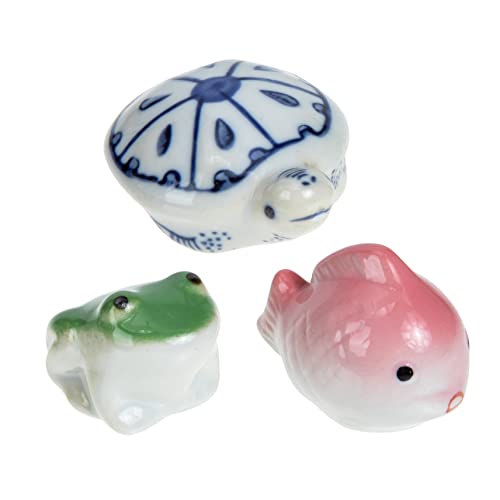 KONTONTY 3 Stück Keramische Schwimmende Aquarien Deko Handgefertigte Hochwertige Dekoration für Fischbehälter Stilvolle und Langlebige Ornamente Hellgrau und Pfauenblau KONTONTY 3 Stück Keramische Schwimmende Aquarien Deko Handgefertigte Hochwertige Dekoration für Fischbehälter Stilvolle und Langlebige Ornamente Hellgrau und Pfauenblau von KONTONTY