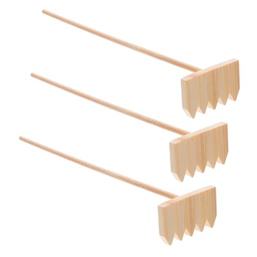 KONTONTY 3 Stück Teiliges Mini Sandrechen Nachhaltige Zen Gartengeräte Stabil und Robust für Sandkunst Meditation und Tischdekoration für Zuhause und Büro KONTONTY 3 Stück Teiliges Mini Sandrechen Nachhaltige Zen Gartengeräte Stabil und Robust für Sandkunst Meditation und Tischdekoration für Zuhause und Büro von KONTONTY