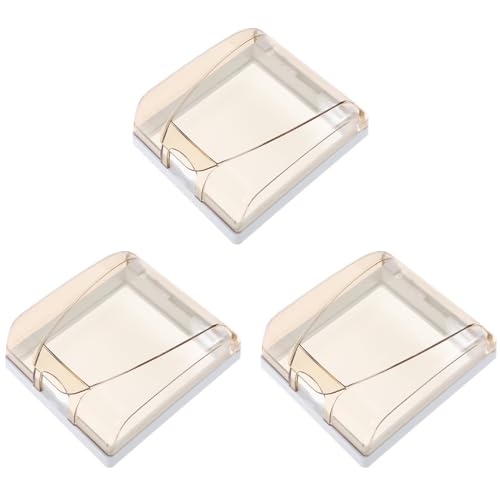 KONTONTY 3 Stück Teiliges Wetterfeste Steckdose Abdeckungen Selbstklebend Spritzwassergeschützt für Bad Küche und Wohnzimmer Hochwertigem Pc Material Bruchsicher KONTONTY 3 Stück Teiliges Wetterfeste Steckdose Abdeckungen Selbstklebend Spritzwassergeschützt für Bad Küche und Wohnzimmer Hochwertigem Pc Material Bruchsicher von KONTONTY