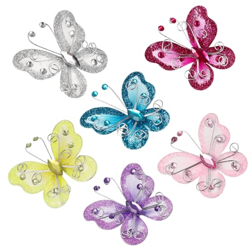 KONTONTY 36 Stück Strassstrich -organya -Schmetterling Mädchen Fälschung Verzierungen Für Das Handwerk Blumen- Mittelstücke Schmetterling Glitzert Partydekorationen Spitze Heiraten Organza KONTONTY 36 Stück Strassstrich -organya -Schmetterling Mädchen Fälschung Verzierungen Für Das Handwerk Blumen- Mittelstücke Schmetterling Glitzert Partydekorationen Spitze Heiraten Organza von KONTONTY