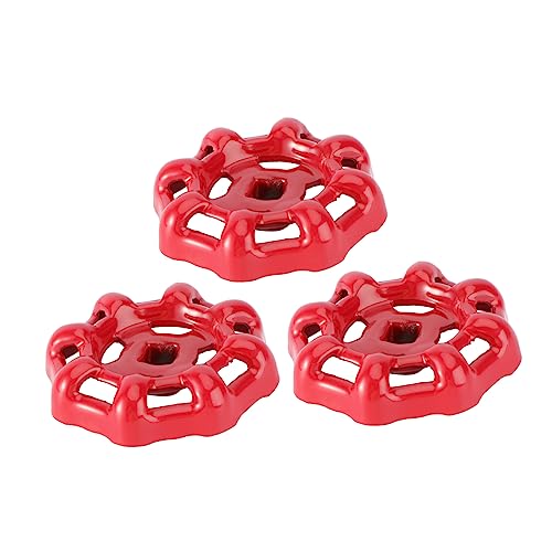 KONTONTY 3er Set Absperrventil Handräder Aus Gusseisen Roter Handgriff Für Absperrungen Ventilsteuerung Und Rohrleitungen Shutoff Parts Shutoff Handle Fitting KONTONTY 3er Set Absperrventil Handräder Aus Gusseisen Roter Handgriff Für Absperrungen Ventilsteuerung Und Rohrleitungen Shutoff Parts Shutoff Handle Fitting von KONTONTY