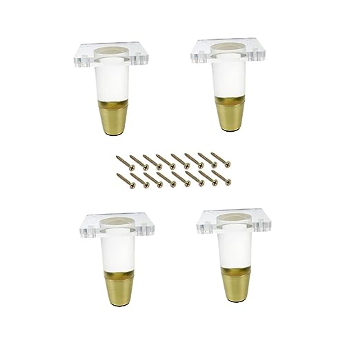 KONTONTY 4 Sätze Möbelbeine Möbelbeine für Sofa Schrank Tv Bereich Belastbar und Stabil für Verschiedene Möbeltypen Transparentes Design für Eleganten Look von KONTONTY