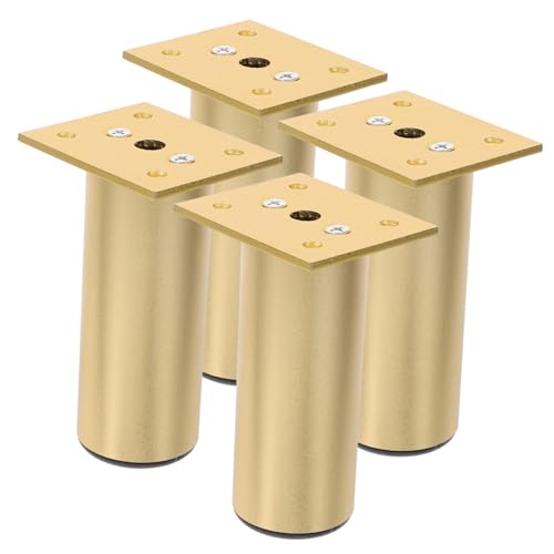 KONTONTY 4 Stück Aluminiumlegierung Möbelbeine Verstellbar Robust Wasserfest für Sofa Schrank Tisch Kommode Füße Ersatzmöbelfüße für Wohnzimmer Schlafzimmer KONTONTY 4 Stück Aluminiumlegierung Möbelbeine Verstellbar Robust Wasserfest für Sofa Schrank Tisch Kommode Füße Ersatzmöbelfüße für Wohnzimmer Schlafzimmer von KONTONTY