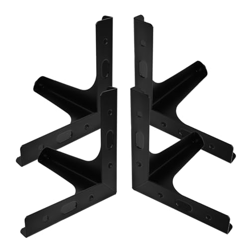 KONTONTY 4 Stück Dreieckige Möbelbeine Robuste Sofa und Tischbeine für Schränke Couch Tv Tisch Höhe Schwarz für DIY Möbelprojekte von KONTONTY