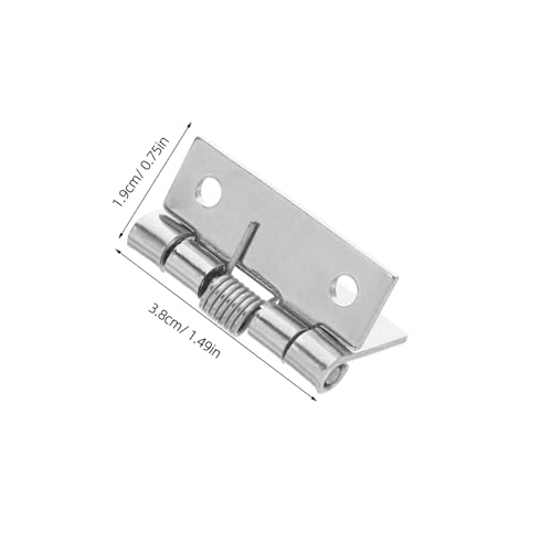 KONTONTY 4 Stück Edelstahl Federscharniere Selbstschließend Türscharniere für Küchenschränke Möbel und Holzboxen Korrosionsbeständig Robust von KONTONTY