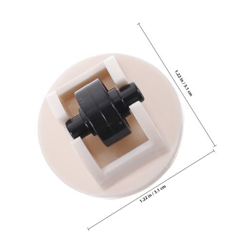 KONTONTY 4 Stück Mini Caster Wheels Klebende Langlebige Aufbewahrungsbox Zubehör Geräuscharm Bodenschonend Einfach Fixierbar für Mülltonnen und Kisten von KONTONTY