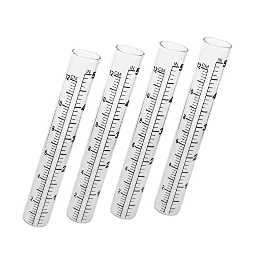 KONTONTY Regenmesser-messbecher 14 cm Glas 4 Stück Regenmesser Für Garten Niederschlagsmengenmesser Outdoor KONTONTY Regenmesser-messbecher 14 cm Glas 4 Stück Regenmesser Für Garten Niederschlagsmengenmesser Outdoor von KONTONTY
