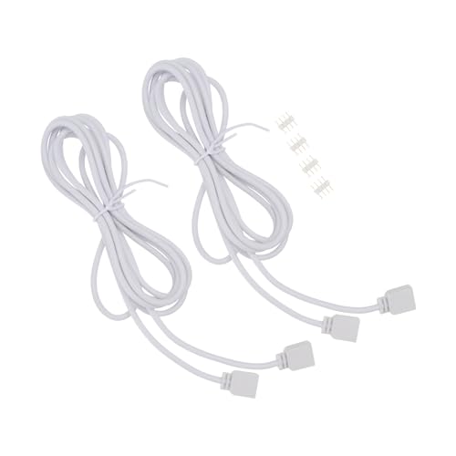 KONTONTY 4 Stück Rgb Verlängerungskabel Doppelseitig mit Pin Steckverbindern für Smd LED Lichtband Flexibel und Langlebig Einfache Installation ohne Löten für LED Streifen von KONTONTY