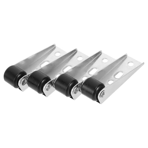 KONTONTY 4 Stück Schiebetür Laufrollen Geräuschlose Möbelrollen mit Befestigung Robuste für Kleiderschrank Möbel und Schiebetüren Platzsparendes Design Drehung von KONTONTY