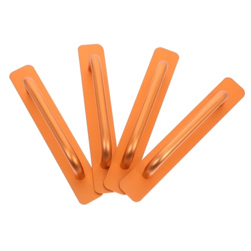 KONTONTY 4 Stück Selbstklebende Aluminium Türgriffe Bohrfreie Kleiderschrank Schubladengriffe Klebefläche für Schiebetüren Fenster und Balkontüren Modernes Design Einfache Montage von KONTONTY