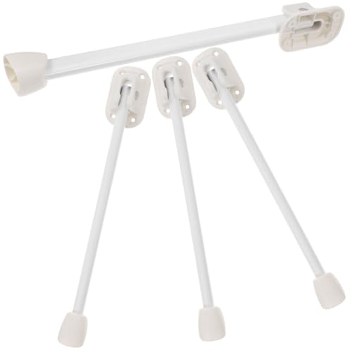 KONTONTY 4 Stück Teiliges Klappbare Tischbeine Höhenverstellbar für Camping und Möbelreparatur Stabiler Beinsatz in Cremeweiß Kompatibel mit Schreibtischen Couchtischen und Nachttischen KONTONTY 4 Stück Teiliges Klappbare Tischbeine Höhenverstellbar für Camping und Möbelreparatur Stabiler Beinsatz in Cremeweiß Kompatibel mit Schreibtischen Couchtischen und Nachttischen von KONTONTY