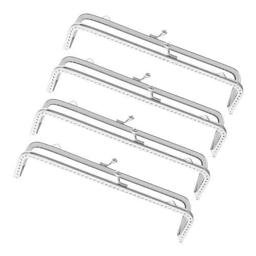 KONTONTY 4 Stück Teiliges Quadratischer Geldbörsenrahmen Eisen Vintage Kussverschluss für DIY Clutch Crafting Zubehör Platzsparendes Design Organisierte Innenaufteilung KONTONTY 4 Stück Teiliges Quadratischer Geldbörsenrahmen Eisen Vintage Kussverschluss für DIY Clutch Crafting Zubehör Platzsparendes Design Organisierte Innenaufteilung von KONTONTY