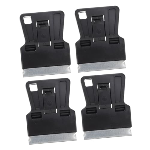 KONTONTY 4 Stück Teiliges Schaber Rasierklingen Kratzfestes Multi purpose Reinigungstool für Auto Fensterfolien Ergonomischer Griff Langlebiger Effektive Entfernung von Aufklebern und von KONTONTY