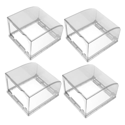 KONTONTY 4 Stück Teiliges Steckdosenabdeckung aus PVC und Wetterfest Schutz für Außensteckdosen und Lichtschalter Kompatibel mit Schaltern und Steckdosen Feuchtigkeitsresistent und von KONTONTY