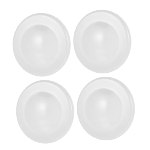 KONTONTY 4 Stück Teiliges Wandloch Abdeckung für Badezimmer Langlebige und Praktische Rohrleitungs reserveabdeckungen Einfache Montage Weiß Einsetzbar für Wohnräume von KONTONTY