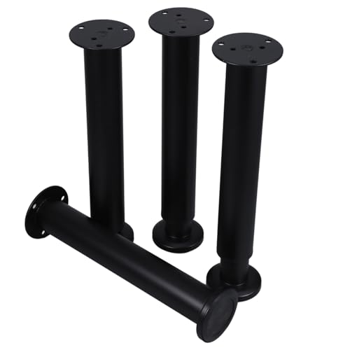 KONTONTY 4 Stück Verstellbare Bettfüße Höhenverstellbare Unterstützung für Bettrahmen Robuste Möbelbeine zur Stabilisierung für Betten und Sofas von KONTONTY