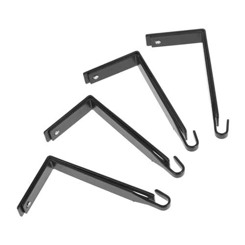 KONTONTY 4 Stück Verstellbare Haken aus Metall für Türpaneele und Wandschränke für Handtücher Hüte und Kleidung Schwarz für Vielseitige Anwendungen Küche und Schlafzimmer KONTONTY 4 Stück Verstellbare Haken aus Metall für Türpaneele und Wandschränke für Handtücher Hüte und Kleidung Schwarz für Vielseitige Anwendungen Küche und Schlafzimmer von KONTONTY