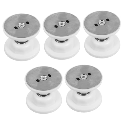 KONTONTY 5 Sätze Magnetischer Türstopper mit Klebefläche Geräuschloser Anti-kollisionsschutz Weicher Transparenter Türpuffer mit Magnetfang Einfache Montage ohne Bohren für Zuhause von KONTONTY