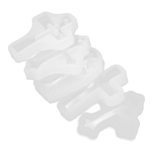 KONTONTY Silikonform Für Kreuzanhänger 5 Stück Formen Für Epoxidharz Kreuzform Zum Selbermachen von KONTONTY