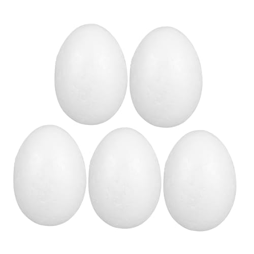 KONTONTY 5 Stück Ostereier Schaumstoff Leichte DIY Bastel Eier zum Bemalen Wiederverwendbare Osterdekoration Kompakt und Robust für Kreative Handarbeiten KONTONTY 5 Stück Ostereier Schaumstoff Leichte DIY Bastel Eier zum Bemalen Wiederverwendbare Osterdekoration Kompakt und Robust für Kreative Handarbeiten von KONTONTY