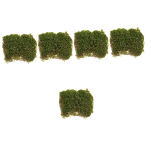 KONTONTY 5 Stück Simulierte Moosschmuck Blumenmoos Mini-Garten-kunstmoos Mikro-szenen-Layout-Requisite Mikrolandschaft Moss Dekorativer Kunstrasen Moosteppich Dekoratives Moos Plastik Grün von KONTONTY