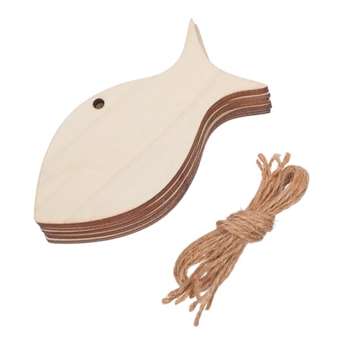 KONTONTY 50 Stück Holz-fischausschnitte,diy-fischhandwerk, Geschenkanhänger Unlackierte Holzfische, Hängende Ornamente, für Thanksgiving, Weihnachten, Zuhause, Party, Dekoration, Bastelprojekt KONTONTY 50 Stück Holz-fischausschnitte,diy-fischhandwerk, Geschenkanhänger Unlackierte Holzfische, Hängende Ornamente, für Thanksgiving, Weihnachten, Zuhause, Party, Dekoration, Bastelprojekt von KONTONTY
