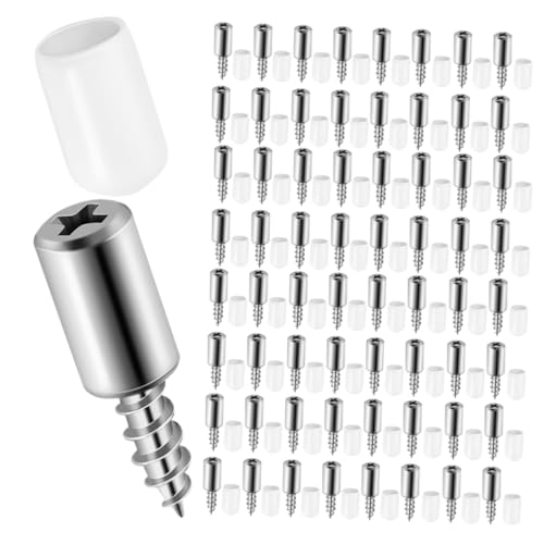 KONTONTY 50 Stück Kleiderschrank -Trennwandnägel Selbstkippschichtschichtplatineunterstützung selbstschneidende Schrauben selbstklopfende Regalstapfen Regalstütze Nägel Manganstahl von KONTONTY