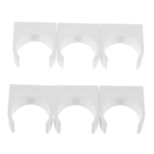 KONTONTY 50 Stück PVC Rohrschellen Weiß Kunststoff Schlauchhalter Sichere Wasserrohrbefestigung Zuverlässige Rohrklemmen für Garten Aquarium Bewässerungssysteme Moderne Installation KONTONTY 50 Stück PVC Rohrschellen Weiß Kunststoff Schlauchhalter Sichere Wasserrohrbefestigung Zuverlässige Rohrklemmen für Garten Aquarium Bewässerungssysteme Moderne Installation von KONTONTY