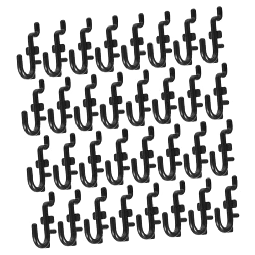 KONTONTY 50 Stück Teiliges Kunststoff Pegboard Haken mit Hoher Tragkraft Vielseitige J Haken für Werkzeugaufbewahrung und Organisation Garage Zuhause Einfache Montage Kompakt und von KONTONTY