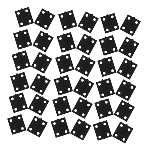 KONTONTY 50 Stück Teiliges Mini-scharniere Metall Kleine Scharniere für Schmuckkästen Modellbau Puppenhäuser Robust und Vielseitig Einsetzbar Einfache Montage Vintage Design für von KONTONTY