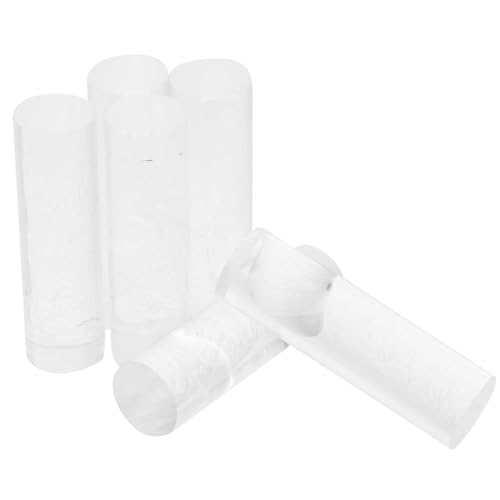 KONTONTY 6 Stück Acryl Dübelstangen Transparente Stützstäbe für DIY Bastelprojekte Vielseitige Halter für Modelle Kuchen Topper und Pflanzen und Langlebig von KONTONTY