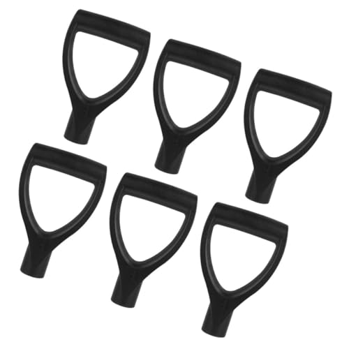KONTONTY 6 Stück D Förmiger Schaufelgriff Ersatzgriff aus Robustem PP Kunststoff Ergonomischer Griff für Gartenschaufel Grabegabel Teiliges Langlebig Komfortabel und Einfach zu Montieren von KONTONTY