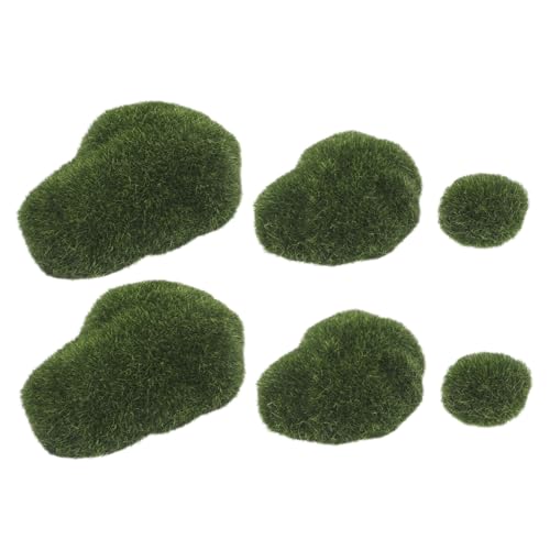 KONTONTY 6stücke Moossteine Simuliert Für Miniaturlandschaft Garten Realistisch Künstlicher Moosstein Imitiertes Moosdekor Bastelmoos Zimmerpflanzen Dekoration Feengärten KONTONTY 6stücke Moossteine Simuliert Für Miniaturlandschaft Garten Realistisch Künstlicher Moosstein Imitiertes Moosdekor Bastelmoos Zimmerpflanzen Dekoration Feengärten von KONTONTY