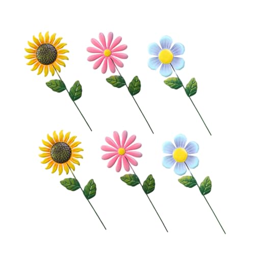 KONTONTY 6 Stück Teiliges Metallblumen-gartendeko- Wetterfeste Gartenstecker mit Sonnenblumen-Design Vielseitig für Blumenbeete Terrassen und Pflanzkübel Einfache Installation Langlebige KONTONTY 6 Stück Teiliges Metallblumen-gartendeko- Wetterfeste Gartenstecker mit Sonnenblumen-Design Vielseitig für Blumenbeete Terrassen und Pflanzkübel Einfache Installation Langlebige von KONTONTY