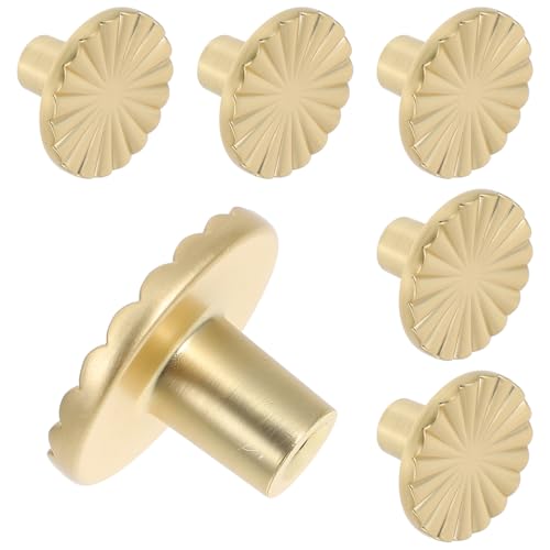 KONTONTY 6 Stück Teiliges Runde Möbelgriffe aus Langlebiger Zinklegierung mit Edlem Goldfinish Vintage Schrankknöpfe für Küchenschränke Kommoden und Einfache Montage Inklusive KONTONTY 6 Stück Teiliges Runde Möbelgriffe aus Langlebiger Zinklegierung mit Edlem Goldfinish Vintage Schrankknöpfe für Küchenschränke Kommoden und Einfache Montage Inklusive von KONTONTY