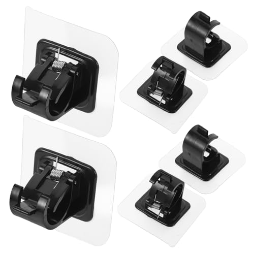 KONTONTY 6 Stück Teiliges Selbstklebend ohne Bohren Starke Haftung Vielseitig Einsetzbar für Verschiedene Stangendurchmesser Modernes Design Robust und Einfach zu Montieren KONTONTY 6 Stück Teiliges Selbstklebend ohne Bohren Starke Haftung Vielseitig Einsetzbar für Verschiedene Stangendurchmesser Modernes Design Robust und Einfach zu Montieren von KONTONTY