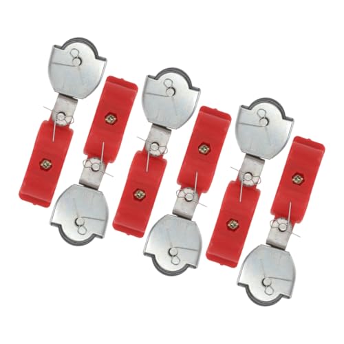 KONTONTY 6 Stück Teiliges Stahlseil schlaufen umlenkrollenset aus Edelstahl Drehbare Halbschalen pulley mit Gleitlager Robustes Seilzugsystem für Garage und Hebeanwendungen Einfache von KONTONTY