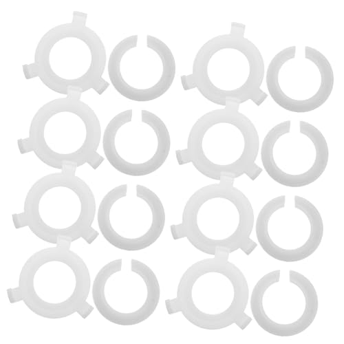 KONTONTY 60 Stück Lampenschirm Adapterring Kunststoff Lampenschirm Fassungskonverter Lampenfassung Reduzier-ring für Stabile Befestigung und Verbessertes Licht in Wohn Arbeitsräumen von KONTONTY