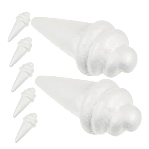 KONTONTY 7 Stück Weiße Kugeln und Tüten für DIY Dekorationen für Sommerfeste Hochzeiten und Besondere Anlässe von KONTONTY