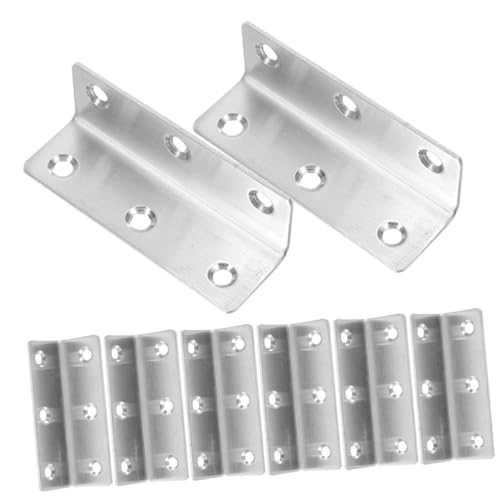KONTONTY 8 Stück Edelstahl Winkelverbinder Eckhalter Montagewinkel für Möbel Regalbretter Befestigungswinkel Metallwinkel Stabile Eckstrebe für Möbelverstärkung KONTONTY 8 Stück Edelstahl Winkelverbinder Eckhalter Montagewinkel für Möbel Regalbretter Befestigungswinkel Metallwinkel Stabile Eckstrebe für Möbelverstärkung von KONTONTY